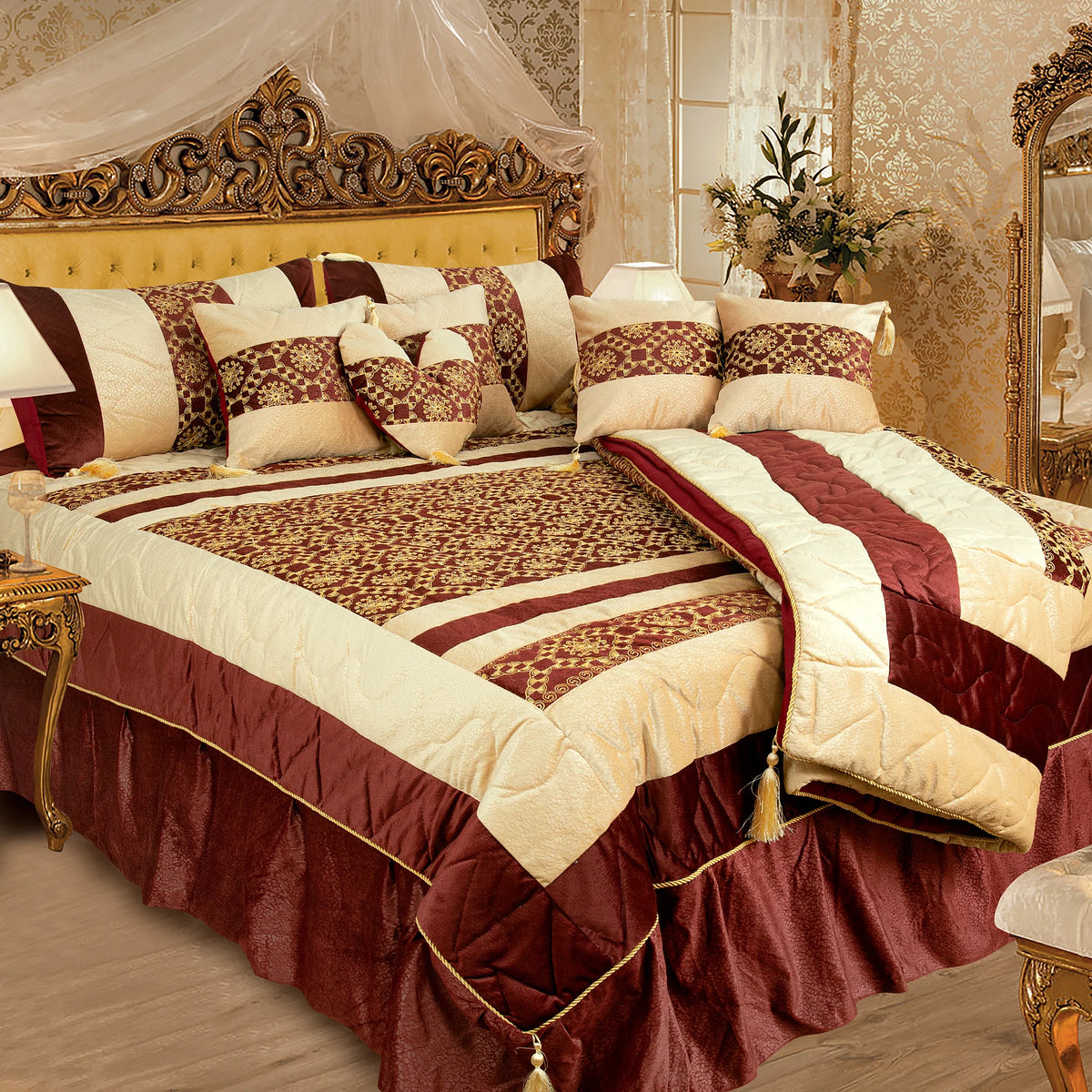 Unveiling the Elegance of Bridal Bed Sheet Sets Red Home Store