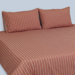RHS Luxury Micro Cotton Striped Bedsheet - 1042 Rev