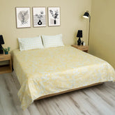 LUXE FLORAL COTTON SATIN BED SHEET
