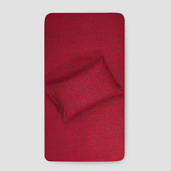 Crimson Bloom Wine - Kids Fitted Bedsheet