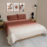 Terracotta Cotton Percale Bed Sheet