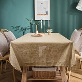 Self jacquard table cover (Brown)
