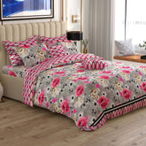 ROSE GARDEN Sateen 8 Pcs King Quilt Cover Bedsheet Set