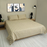Heritage Ticking Stripe Cotton Percale Bed sheet