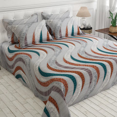 WAVE MOSAIC Sateen Bed Sheet Set