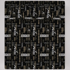 TYPOGRAPHY SATEEN BED SHEET