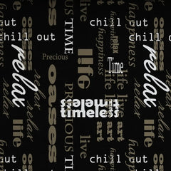 TYPOGRAPHY SATEEN BED SHEET