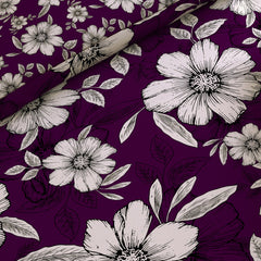 Xara Purple Floral Quilt Cover Set - 7973