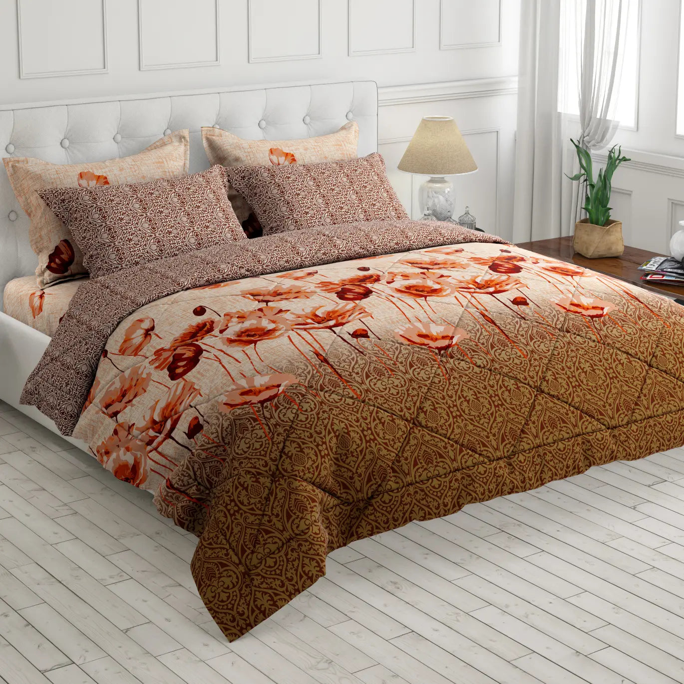 OMBRE PETAL  6-Pcs Comforter Set 8028