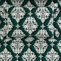 EMERALD SCROLL SATEEN BED SHEET SET