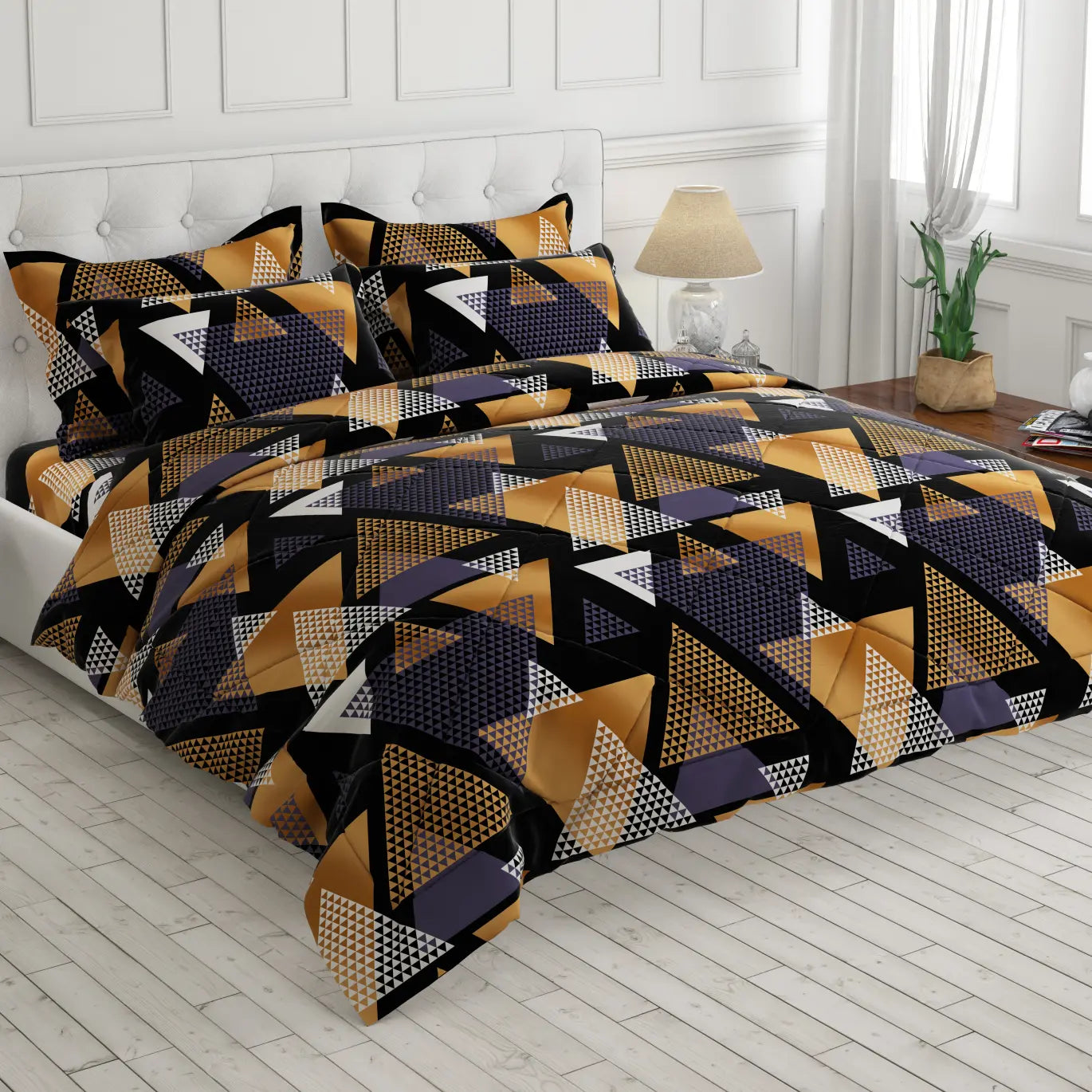 TRIANGLE ABSTRACT 6-Pcs Comforter Set