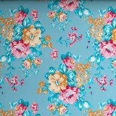 Xara Blue Floral Bed Sheet Set