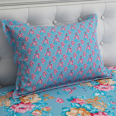 Xara Blue Floral Bed Sheet Set