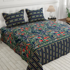 Xara Indigo Garden Bed Sheet Set