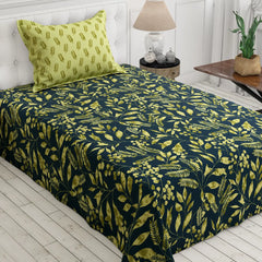 Golden Foliage - Bedsheet Set