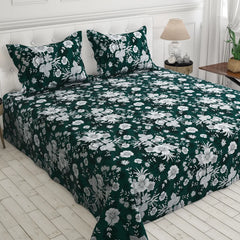 FOREST BLOOM SATEEN BED SHEET SET