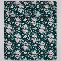 FOREST BLOOM SATEEN BED SHEET SET