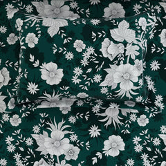 FOREST BLOOM SATEEN BED SHEET SET