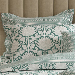 SAGE MEDALLION Xara 8 Pcs King Reversible Quilt Cover Set Bedsheet