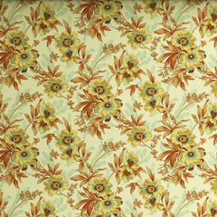 Xara Floral Striped Border Bed Sheet Set Cream