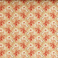 Xara Beige Cream Floral Stripes Bed Sheet Set