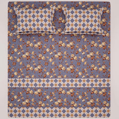 Xara Lavender Floral Bed Sheet Set