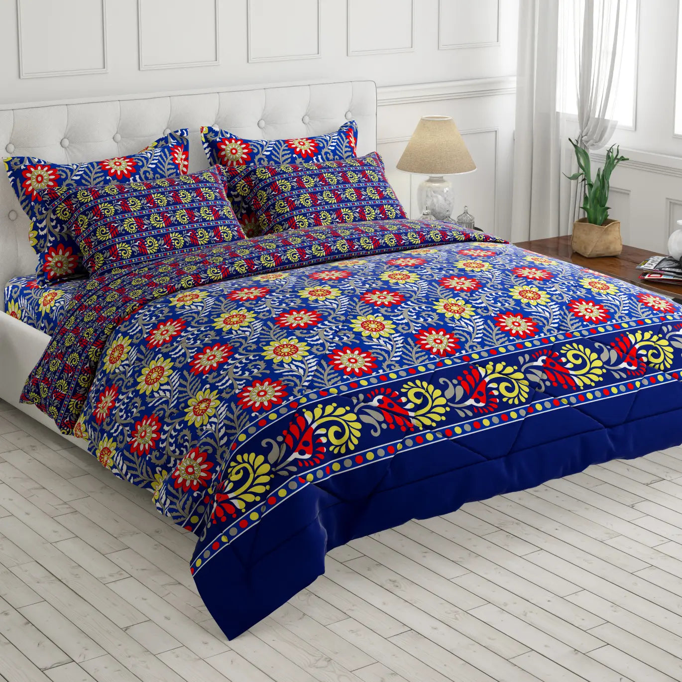 OCEAN FLORA 6-Pcs Comforter Set