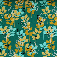 OPULENT TEAL FOLIAGE Xara Bed Sheet