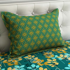 OPULENT TEAL FOLIAGE Xara Bed Sheet