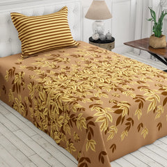 MOCHA LEAVES XARA BED SHEET SET