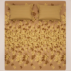 MOCHA LEAVES XARA BED SHEET SET