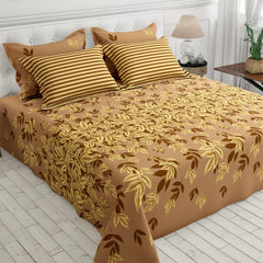 MOCHA LEAVES XARA BED SHEET SET
