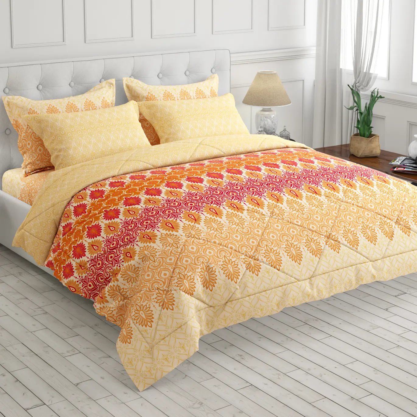 SAFFRON BLOOM 6-Pcs Comforter Set 8789