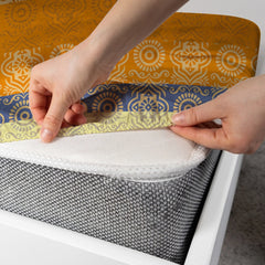 SUNSET MEDALLION STRIPES Xara Fitted Bed Sheet Set