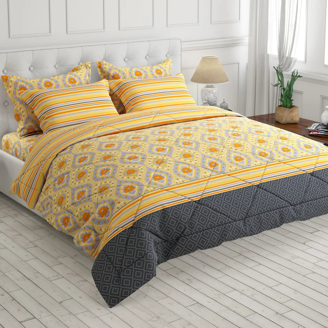 SUNNY GRID 6-Pcs Comforter Set