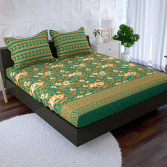 GREEN ELEGANT Xara Fitted Bed Sheet Set