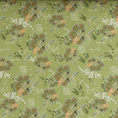 GREEN OVERLAY XARA BED SHEET SET