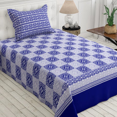 COOL BLUE XARA BED SHEET SET