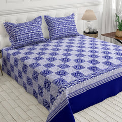 COOL BLUE XARA BED SHEET SET