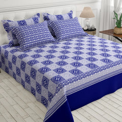 COOL BLUE XARA BED SHEET SET