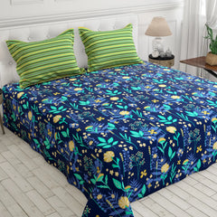 SAPPHIRE LEAF XARA BED SHEET SET