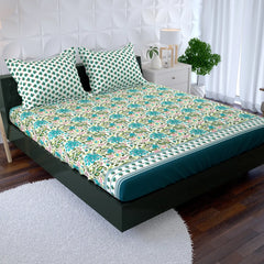 SEA FLORA Xara Fitted Bed Sheet Set