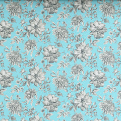TEAL ROSES XARA BED SHEET SET
