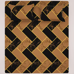 NOIR BLOOM Sateen Bed Sheet Set