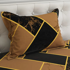 NOIR BLOOM Sateen Bed Sheet Set