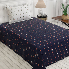 BLUE PRISM Sateen Bed Sheet Set
