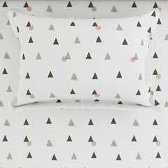 WHITE AURA Sateen Bed Sheet Set