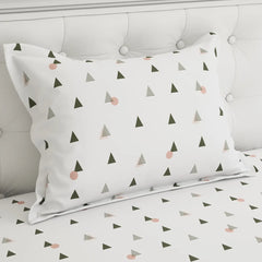 WHITE AURA Sateen Bed Sheet Set