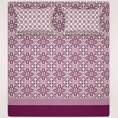 PLUM COMFORT XARA BED SHEET SET