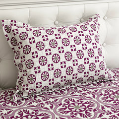 PLUM COMFORT XARA BED SHEET SET